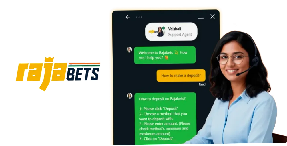 Rajabets online casino support contacts India